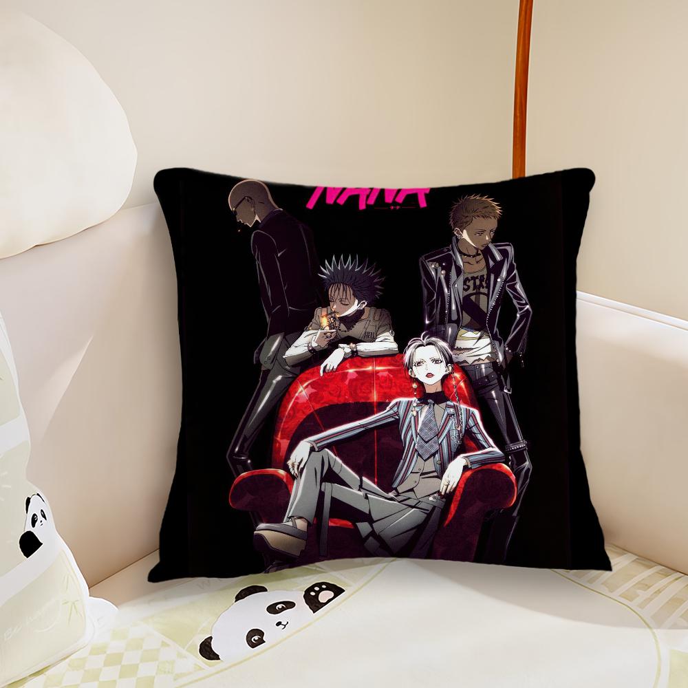 Hot Anime Luxury N-NANA Pillow Case Living Room Sofa Cushion Cover Suitable For Home Bedroom Room Decoration