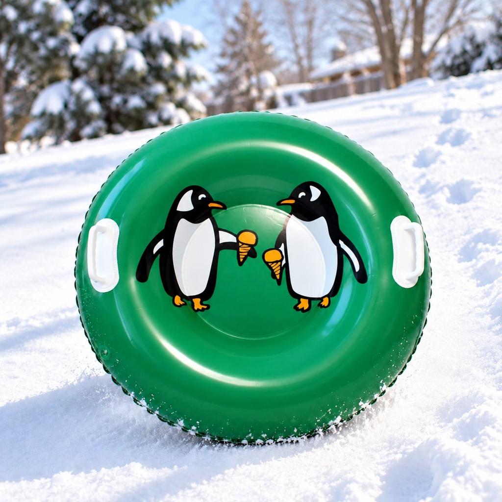 Inflatable Snow Tube with Handles Ergonomic Handle Circular