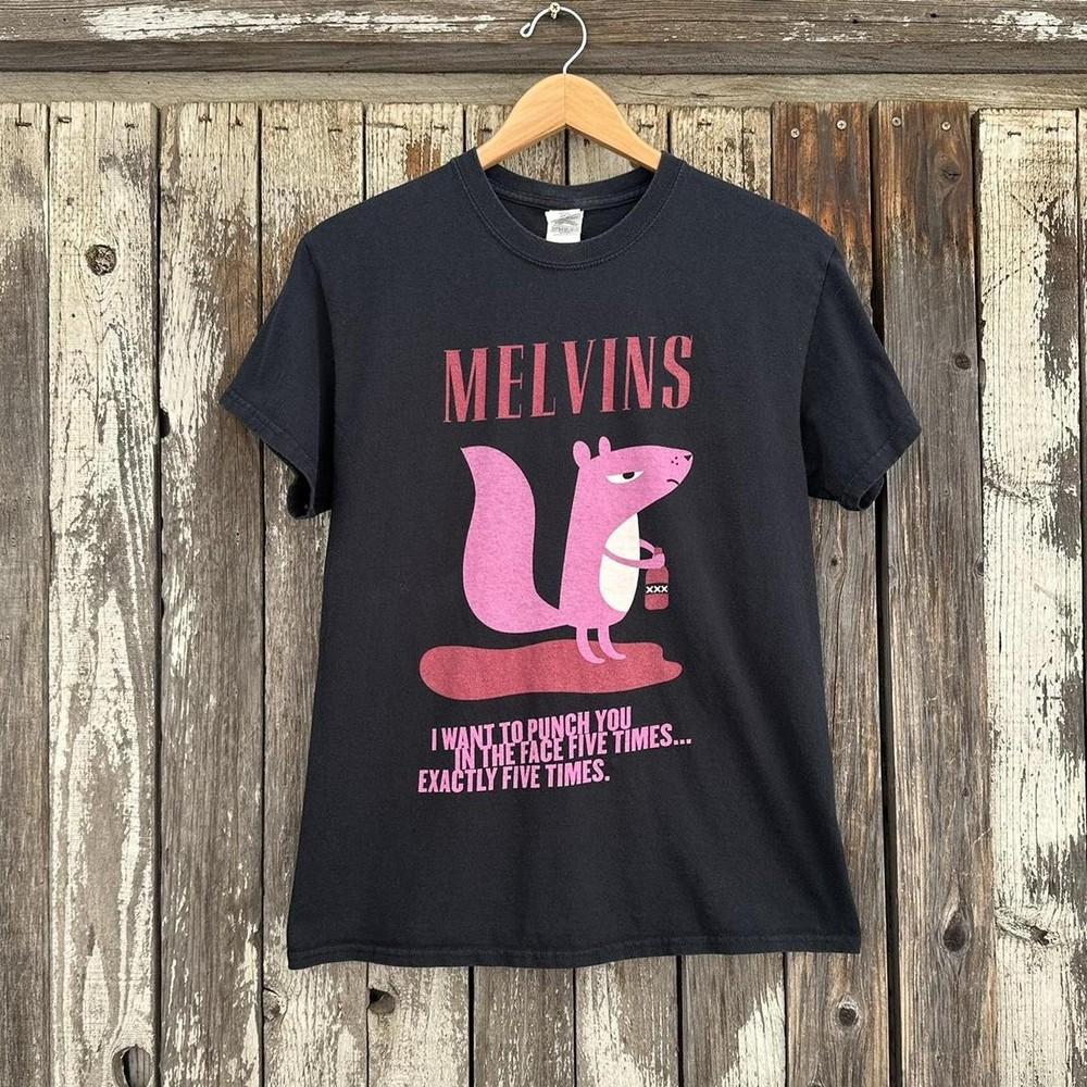 

The Melvins Band Black Short Sleeve Unisex Reprint Tshirt For Men Women KH11189 Unisex T-Shirt S