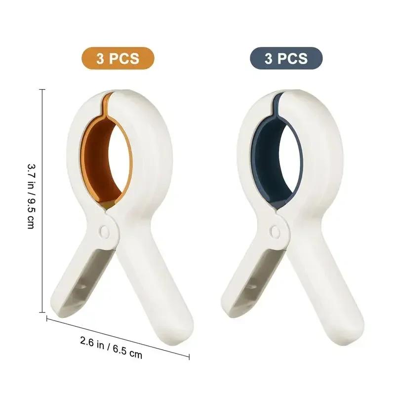 6Pcs Clips Towel Beach Clothes Clamps Chair Clip Hanging Plastic Chairs Large Laundry Drying Pegs Quilt Clothespins Pool Holder