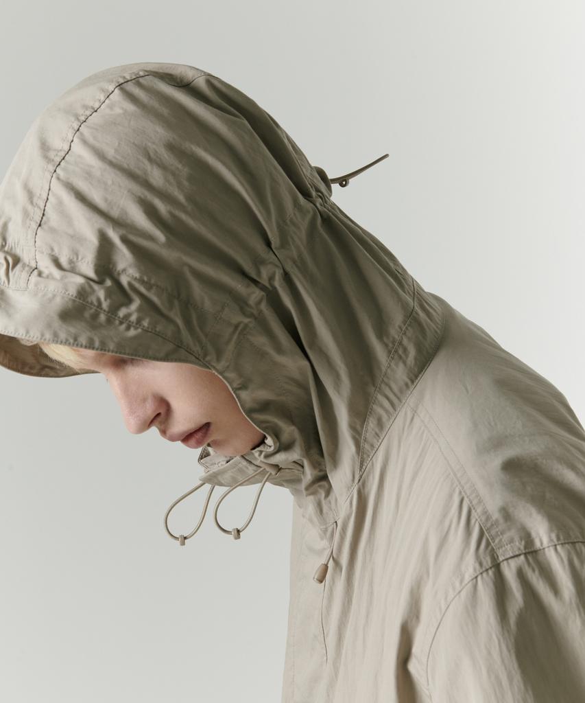 Musinsa Standard [City Leisure] Cn Hooded Windbreaker Jacket [Grayish Beige]