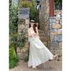2026 Summer New Gentle Vacation Style Design Sense Atmosphere Elegant Temperament Suspender Long Dress Dress Female Chic
