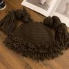 Warm Cute And Long Braided Knit Hat For Women In Beautiful Colors For Winter Comfort