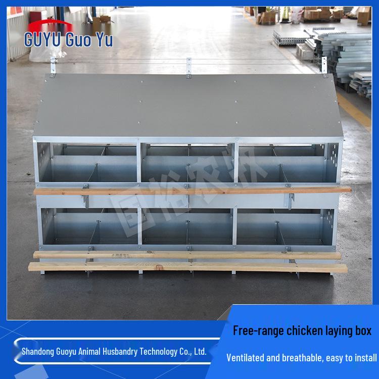 Outdoor Hen Laying Box: Artificial Nest for Chicken Coop Egg Hatching 12-hole single-sided laying box