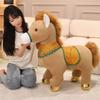 Traditional Mascot Horse Stuffed Toys 25cm Lucky Chinese Zodiac Horse Cute Cartoon Animal Pony Plush Doll New Year