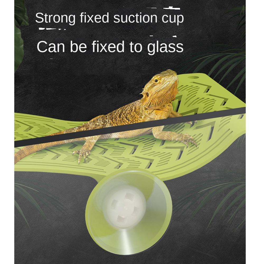 Suction Cup Lizard Climbing Hanging Bed with Rope Sun Mat Hammock Pet Cradle Crawler  Frogs