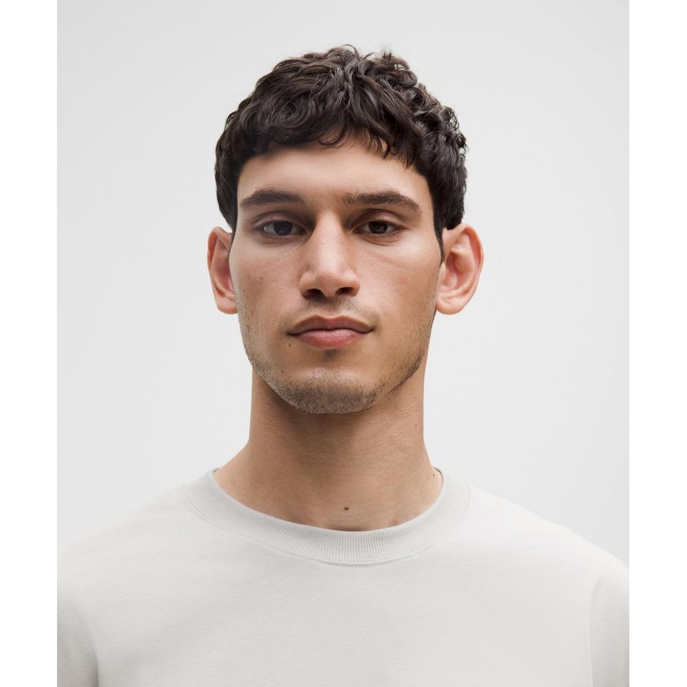 Lululemon Heavyweight Cotton Jersey Long Sleeve Shirt Dove Grey