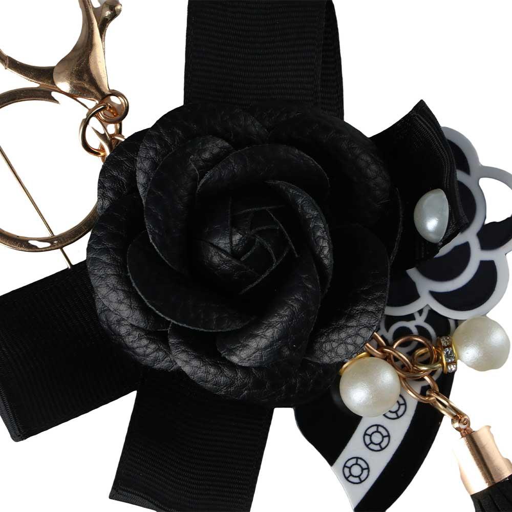 Key Ring Umbrella Jewelry Element Hanger Bag Pendant Flower Keyring Camellia Key Chain Key Chain