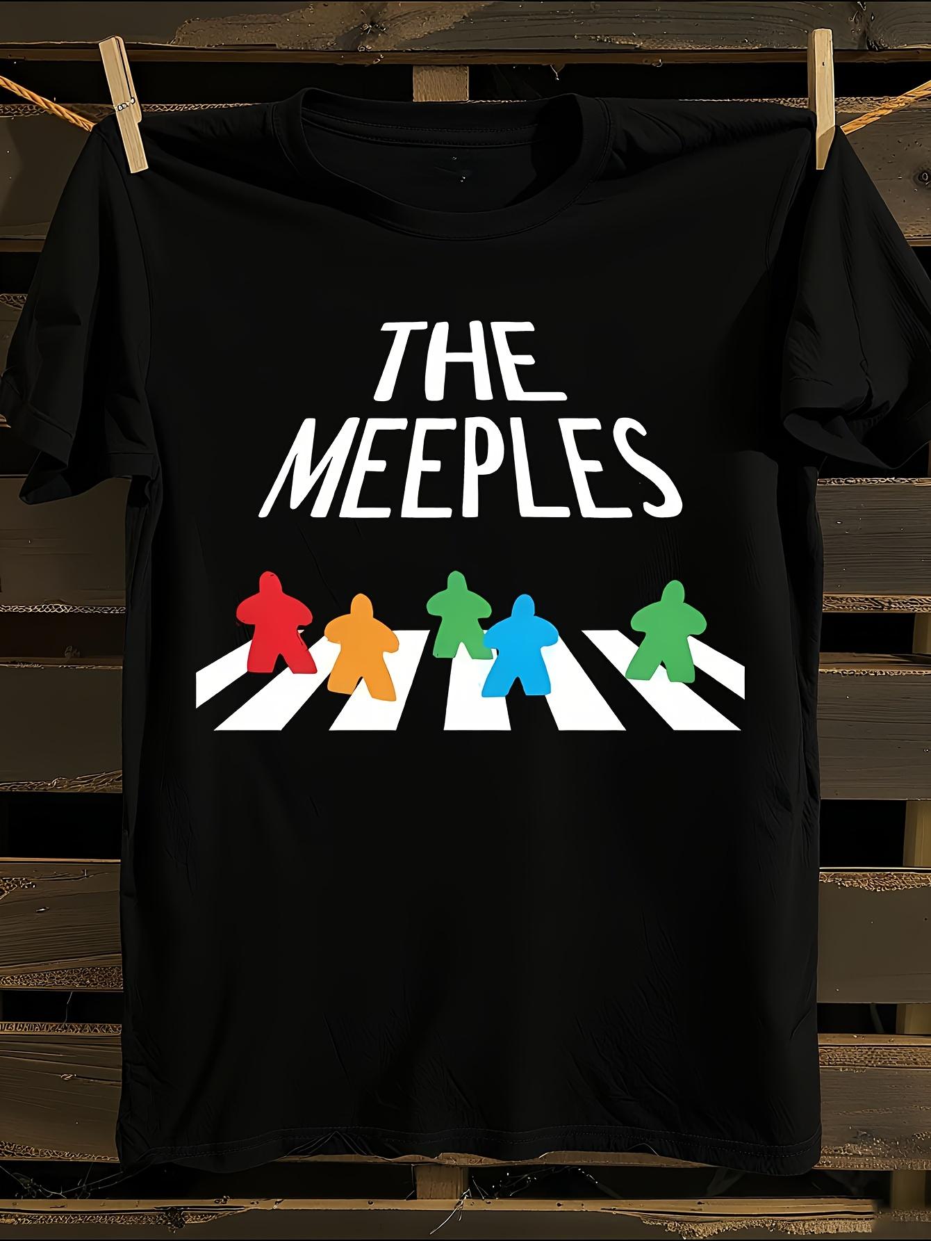 and Teens Meeples Board Game Graphic T-shirt S
