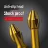 Impact-Resistant Magnetic Phillips Head Drill Bit: Anti-Slip, Super Hard, Torsion-Ready for Woodworking and Electric Screwdrivers