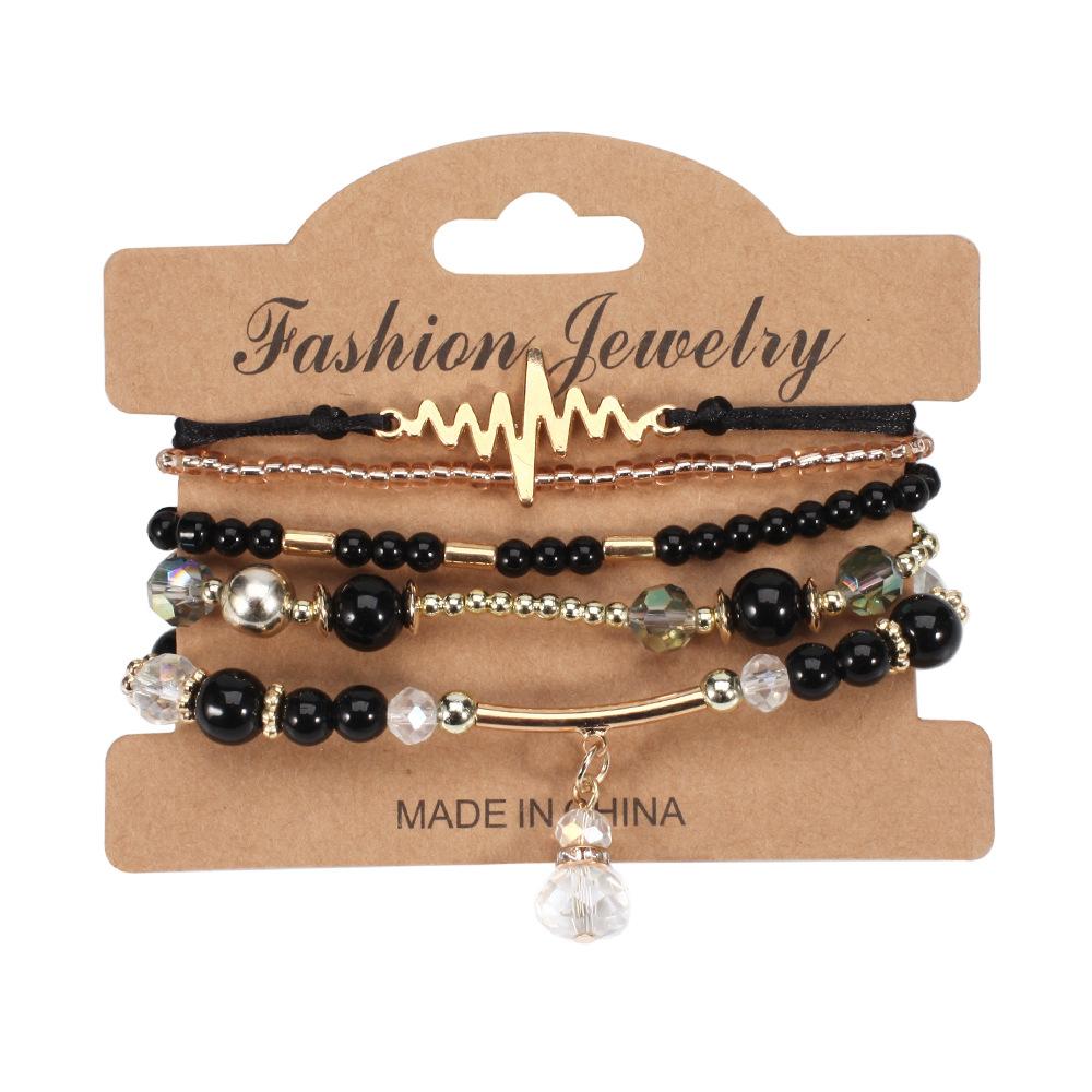 JYL TS Bracelet Bohemian Valentine  Heart Beads Strengthens Love