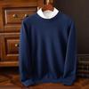 Men's Plus Size Knitwear: Autumn/Winter V-Neck Business Sweater
