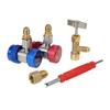 A/C R134A Adapter Set with Puncture Style R134A Can Tap, AC R134A Quick Coupler Hose Connector Fitting Kit