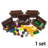 City Furniture Bed Series Creative Bricks TV Kitchen Bedroom Bathroom Parts Basketball Stand DIY Kits Kids Toys Building Blocks