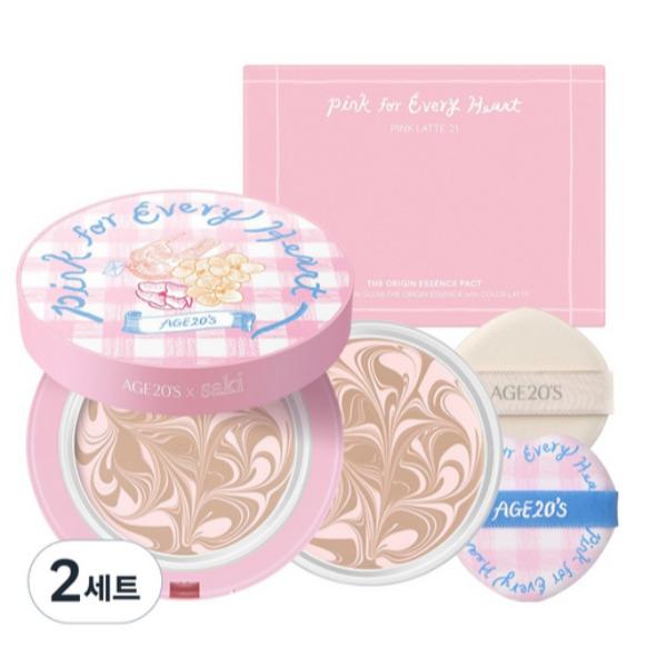

AGE 20’s Pink For Every Heart Edition The Original Essence Pact 12.5g + Refill 12.5g Set Essence Pact 12.5g + Refill 12.5g Set