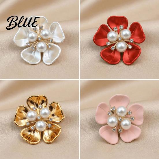 Photo Shoot Accessories Flower Cufflinks Faux Pearl Rhinestone Button Covers