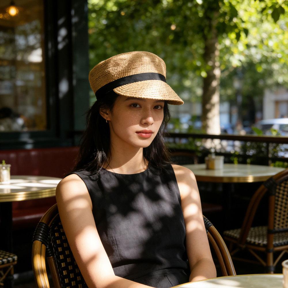 Fashion Newsboy Caps For Women Nature Raffia Handmade Summer Beach Sunhat Chapeu Feminino Octagonal Baker Boy Cap High Quality