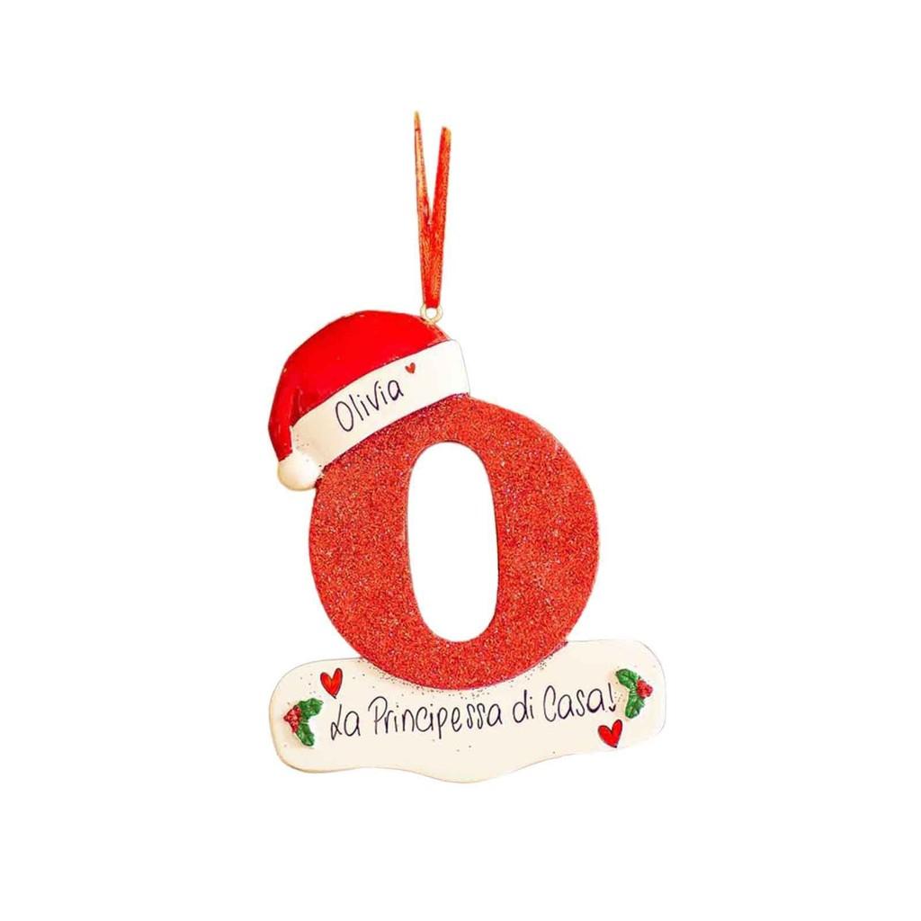 Wooden Eyecatching Customizable Letter Christmas Ornament For Festive Car Decor