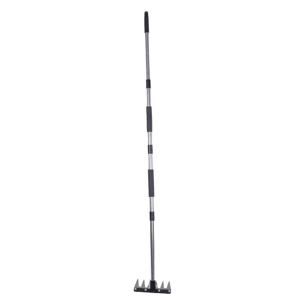 Heavy Duty Iron Ing Rake with Handle Garden Rake Tool for Removing S Loosening Soil Cleaning Flow Beds