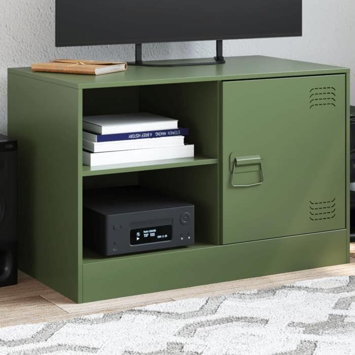 VidaXL TV Cabinet Olive Green 67x39x44 Cm Steel 841699