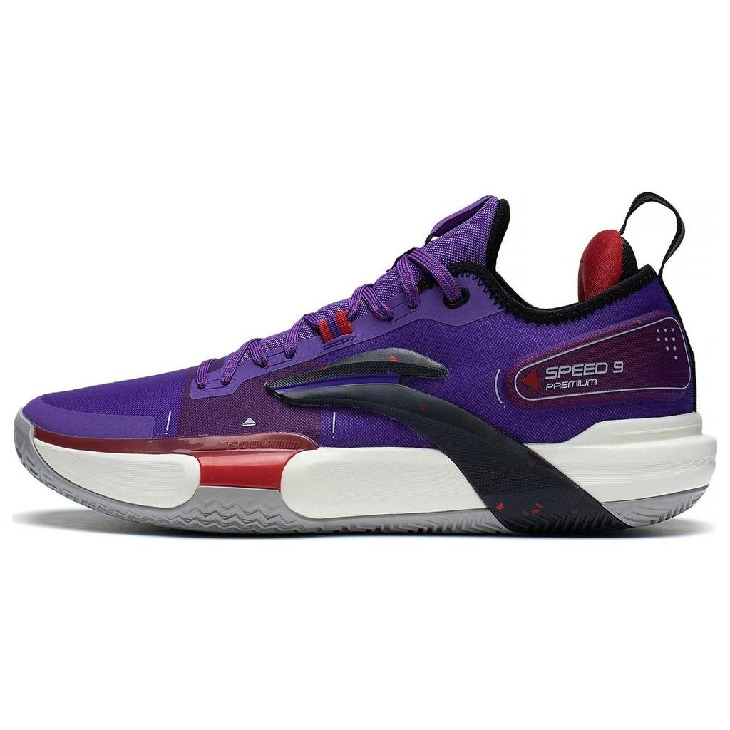 Li Ning Speed 9 Premium Cushioning Slip Resistant Abrasion Resistant Coverage Support Low top Basketball Shoes Men's ABAS071-3