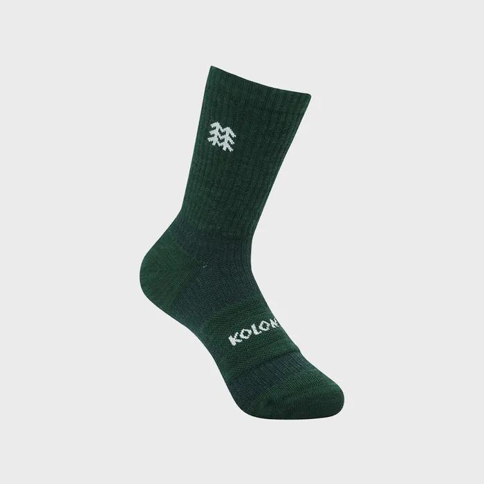 Unisex Hiking Compression Crew Socks QELAX26111DGR