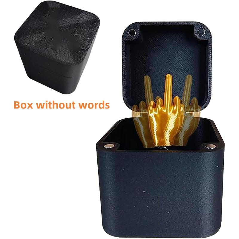 Spoof Middle Finger In The Box Funny Novelty Prank Gifts Surprise Gift Pop Up Box Toys For Men Christmas Creative Funny Gifts