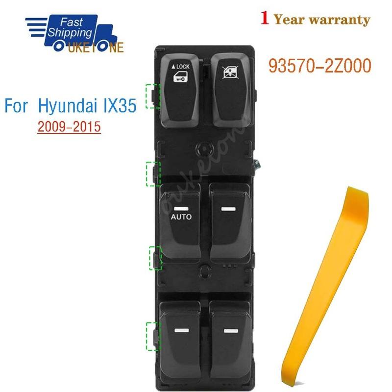 

93570-2Z000 For Hyundai IX35 2009-2015 Front Left Master Driver Side Electric Power Window Switch lifter Control Button