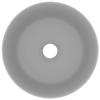 VidaXL Lavabo Rond de Luxe Vasque à Poser de Toilette Lave-mains de Salle de Bain Vestiaire Cuisine Maison Intérieur Gris 147015