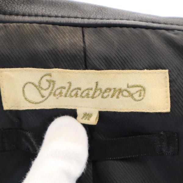 GalaabenD Cowhide Leather Jacket M Black Series Genuine Leather Men's Used