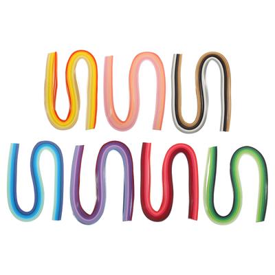 600/840 Adet Quilling Şerit Kağıt 5mm 0.2" Origami Kağıdı Quilling Şeridi Karışık Renk Sanat DIY El İşi Noel Aletleri İçin
