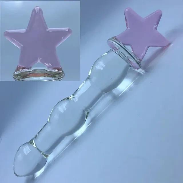 Smooth Crystal Glass Anal Plug Vaginal Anal Beads Plug Massage Masturbation Sex Toys Realistic Dildo Penis For Couples Adults
