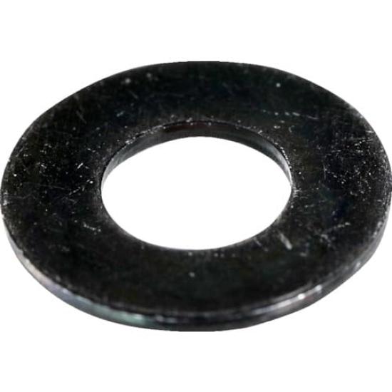 TRUSCO Flat Trivalent M6 1100 Pieces per Hexagon Pack Washers, Black, (JIS),