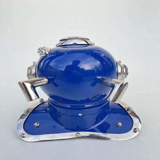 Námořní helma pro potápění Dekorativní helma námořní lodi (Modrý)