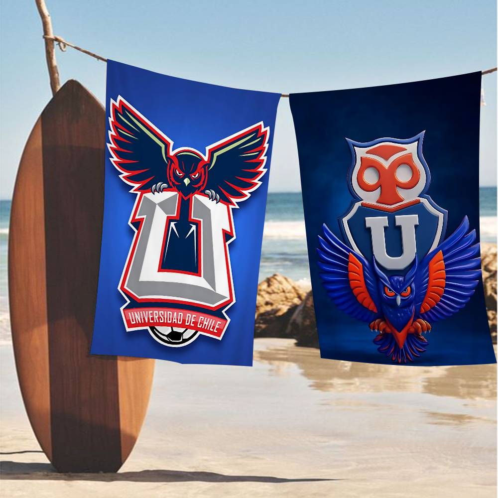 Sport Club Chile U-University Microfiber Blanket Quick Drying Beach Towels Oversized Printing Super Absorbent Pool Towel