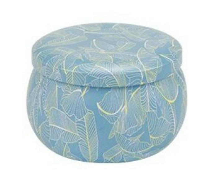 4.4oz Aroma Candle In Drum-shaped Tinplate Gift Jar