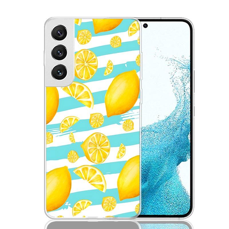 Sommerfrüchte Zitrone Handyhülle Für Samsung Galaxy S26 S25 Edge S24 S23 FE S22 Ultra S21 Plus S20 + Fundas Cover Coque Galaxy S25