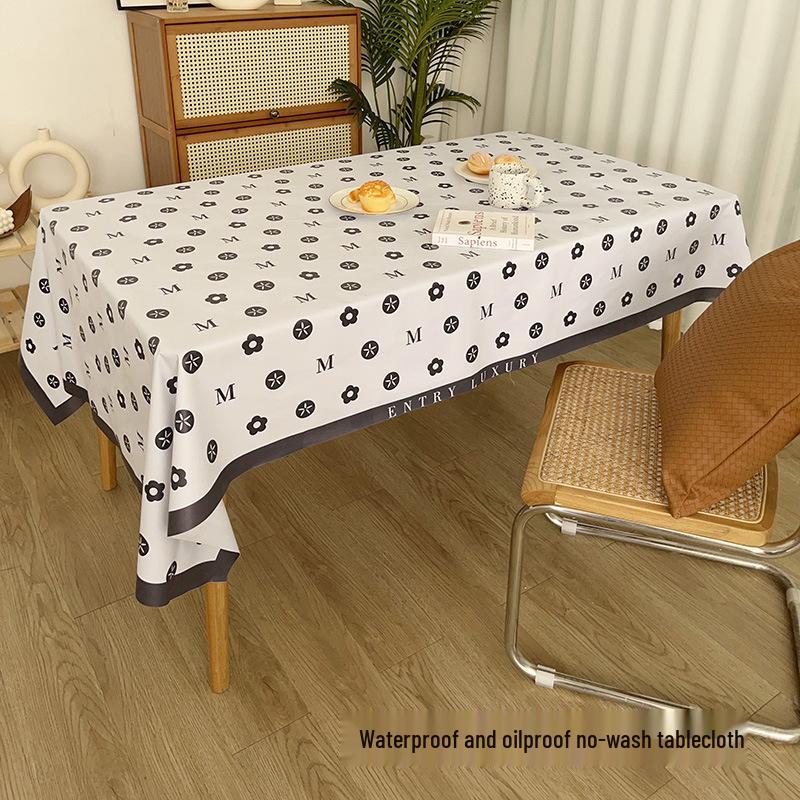 Retro Vodotěsný Olejivzdorný Žáruvzdorný Ubrus - Nežehlivá Obdélníková Látka na Stoly a Konferenční Stolky