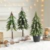 Tabletop Christmas Tree Lighted Artificial Xmas Tree With DIY Tabletop Ornament For Home Holiday Decor