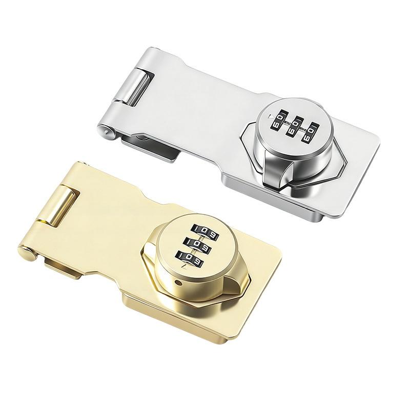 Cabinet Password Lock Drawer Lock 3-Digit Combination Password Lock Security Door Bolt Anti-theft Household Cabinet Hardware