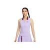 Polo de Tênis Confortável Simples Sem Mangas Top Feminino Roxo FZ6753-515