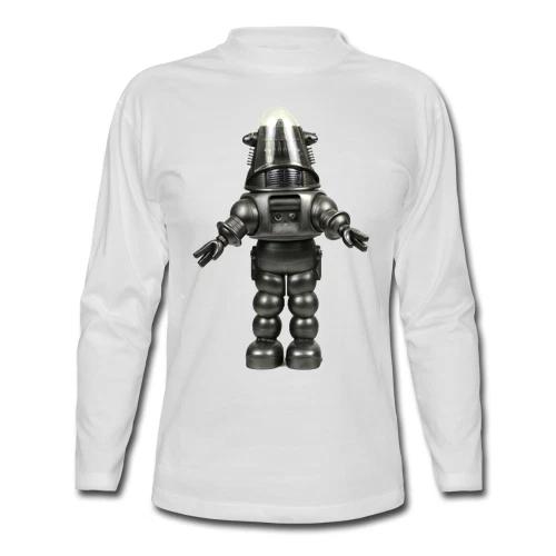 

Mens Cotton Retro T-shirt Robbie The Robot B-Grade Flick Film Sci Fi Movie Space M