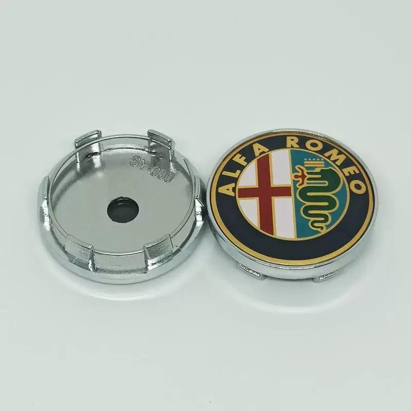 Für Alfa Romeo 4 Stück Auto Radnabenkappen Abdeckung Für Alfa Romeo Giulia Stelvio Giulietta 156 159 147 Mito Tonale Brera Disco