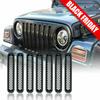 7 Pezzi Inserti Griglia Anteriore a Nido d'Ape Per Wrangler TJ Unlimited 1997-2006
