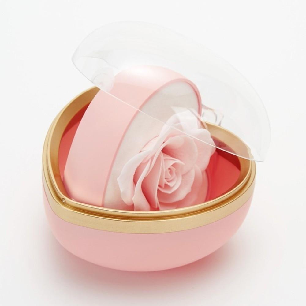 Heart Shape Preserved Flower Flip Ring Box Romantic Birthday Gift Packaging Box  Necklace