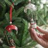 Yousheng Christmas Tree Hanging Pendant with Lanyard Easy To Install Hand-Painted Figurine Holiday Snowman Santa Claus Ornament