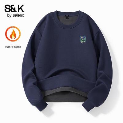 Baleno Men's S&K Fleece-Lined Round Neck Sweatshirt