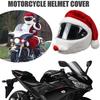 New Motorcycle helmet christmas hat Plush Handmade Cute Helmet Cover Christmas Style Festive Touch Helmet hood Sleeve