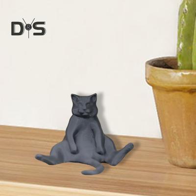 Lazy Fat Cat Ornament 3D Printing Realistic Design PLA Cat Figurine Realistic Animal Statue Kitty Decoration