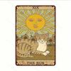 1pc Sun Tarot Metal Sign 8x12 Inch UV Print Aluminum Wall Art Home Office Bar Cafe Decor Indoor Outdoor Hanging Plaque